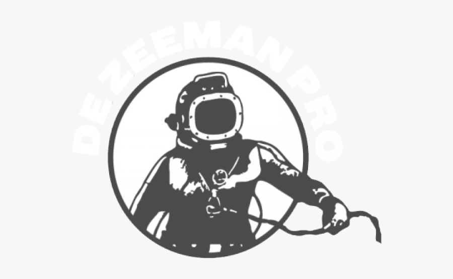 Scuba Diver Clipart Vintage - De Zeeman Pro, Transparent Clipart