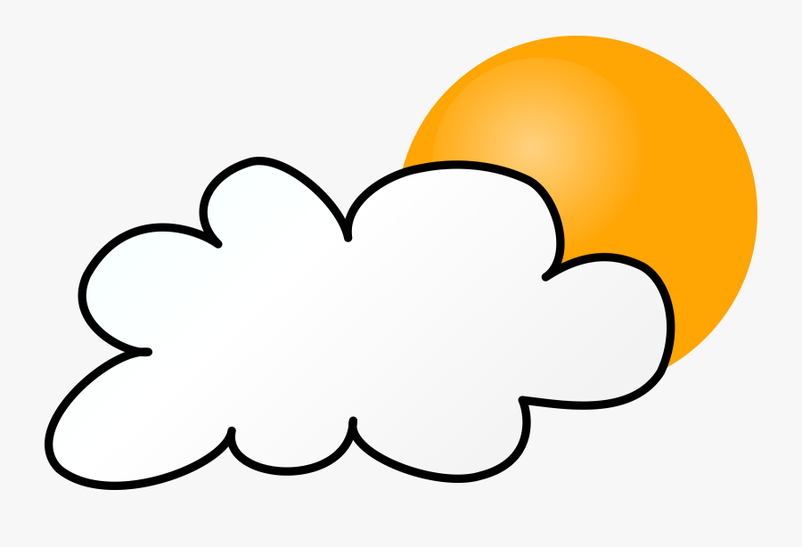 Cloudy Day Simple - Weather Symbols Rain, Transparent Clipart