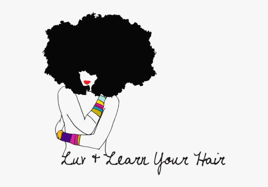 Afro-textured Hair Silhouette Black Hair - Shower Curtains For African American Women, Transparent Clipart