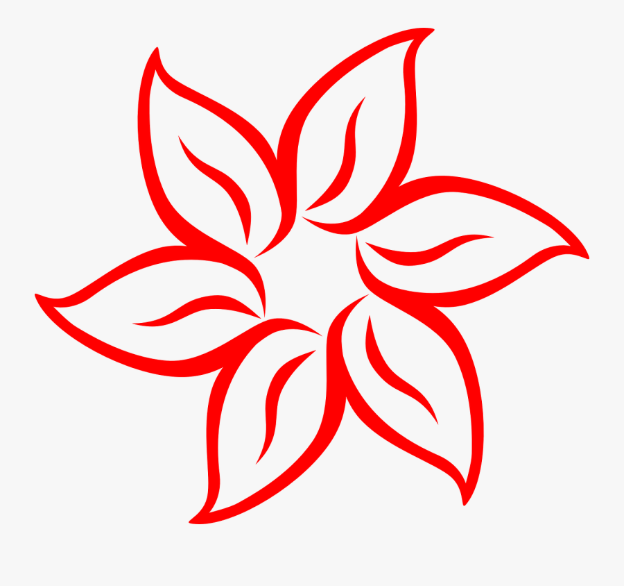 Svg Royalty Free Flower Clip Art At - Simple Flower Clipart Black And White, Transparent Clipart