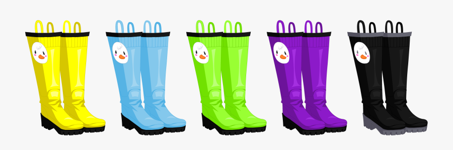2016 Rainy Day Duckling Boots - Knee-high Boot, Transparent Clipart