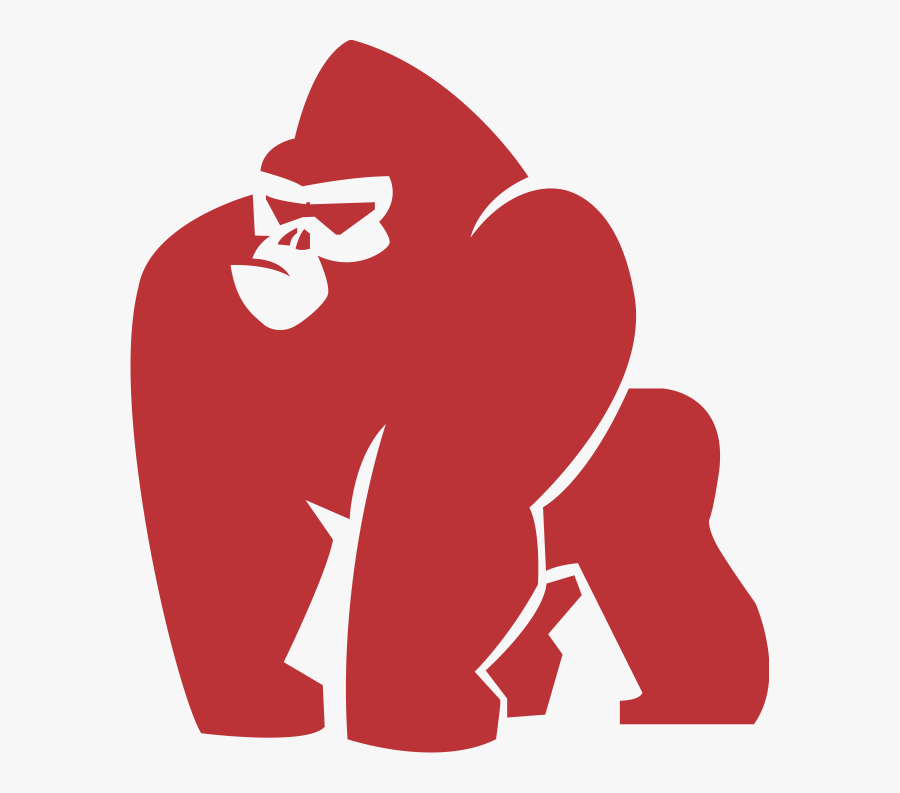 Svg Royalty Free Library Ape Clipart Gorilla Mask - Chubby Gorilla Logo, Transparent Clipart