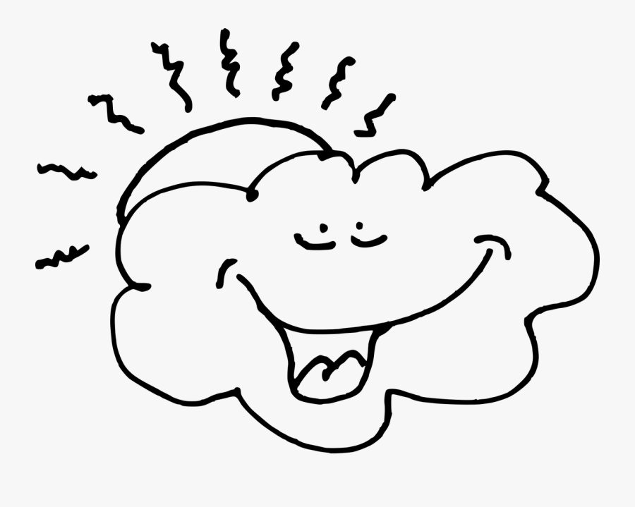 Transparent Download Rainy Day Clipart Black And White - Raining Clouds Clip Art, Transparent Clipart