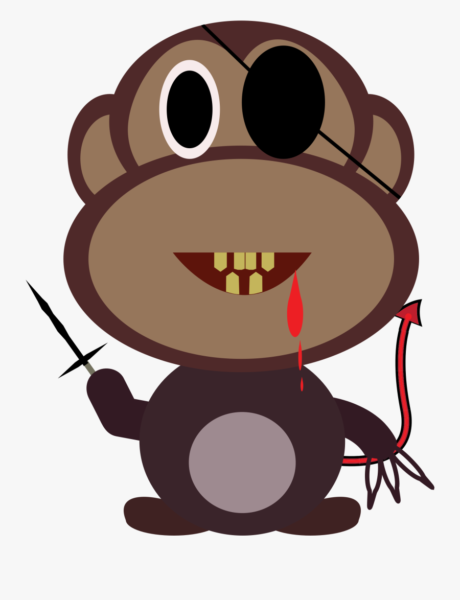 Monkey Chimpanzee Gorilla Ape Primate - Monkey Monster Illust, Transparent Clipart