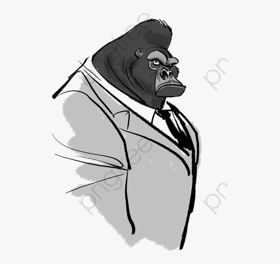 Chimpanzee - Character Design Gorilla Zootopia, Transparent Clipart