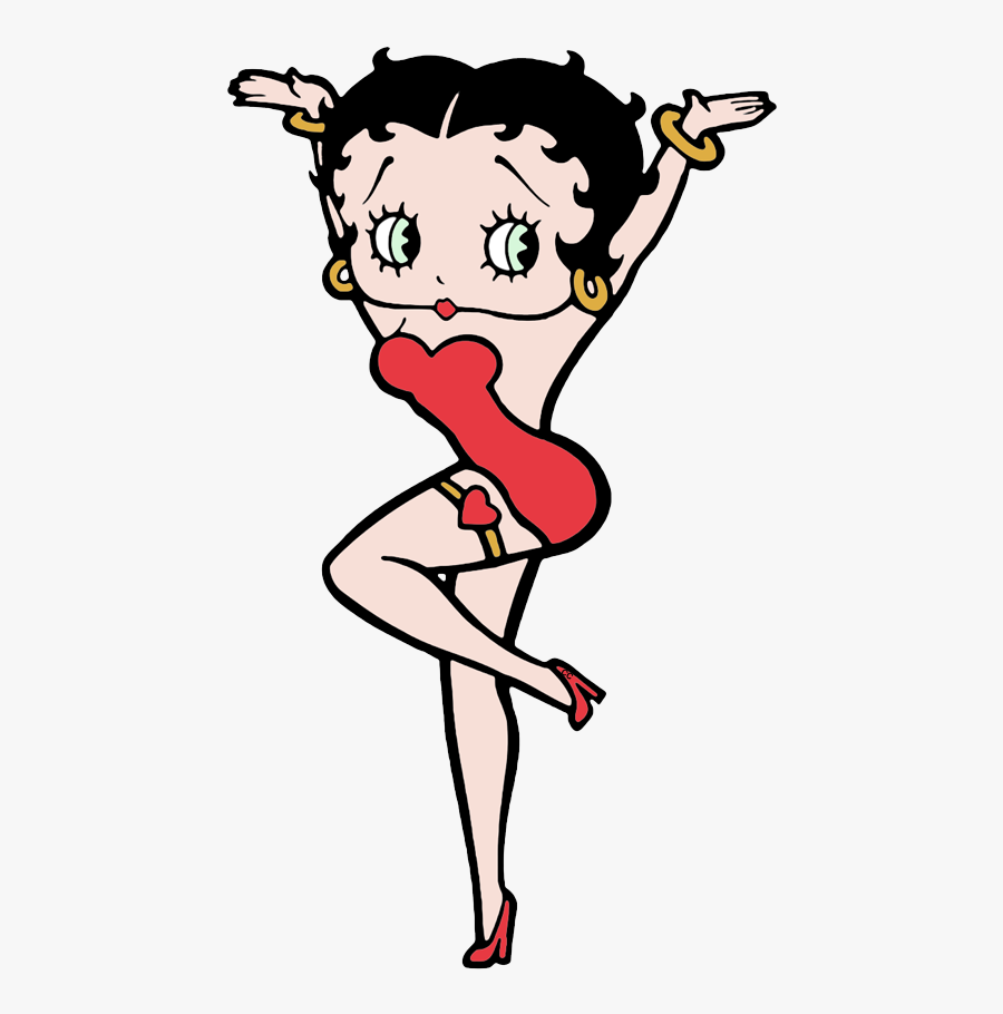 Betty Boop Hands Up, Transparent Clipart