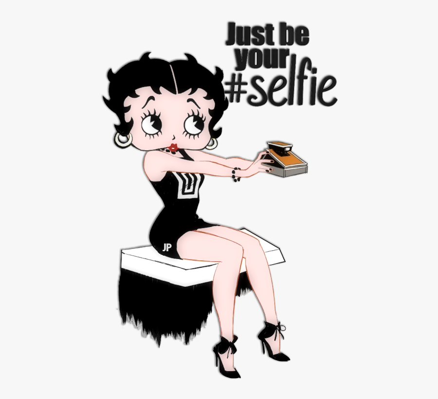 Betty Boop Selfie, Transparent Clipart