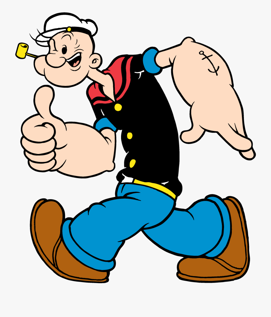 Popeye, Spinach, Childhood, Cartoon Png Image And Clipart - Popeye Png Hd, Transparent Clipart
