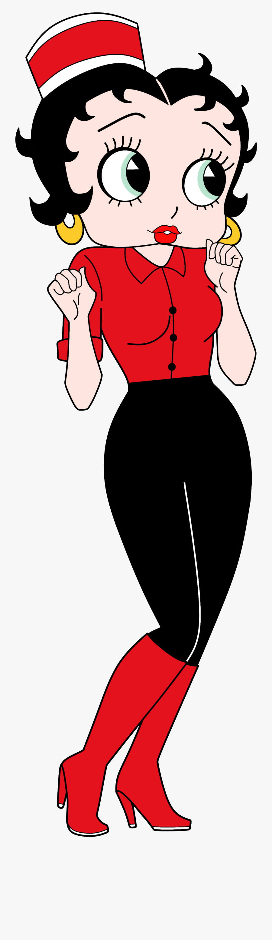 Betty Boop Anime Waitress Render - Betty Boop Anime Style, Transparent Clipart