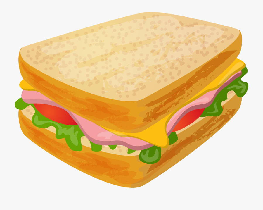 Sandwich Png Clip Art - Ham And Cheese Sandwich Clipart, Transparent Clipart