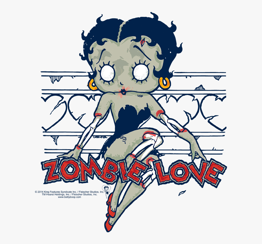 Zombie Betty Boop, Transparent Clipart