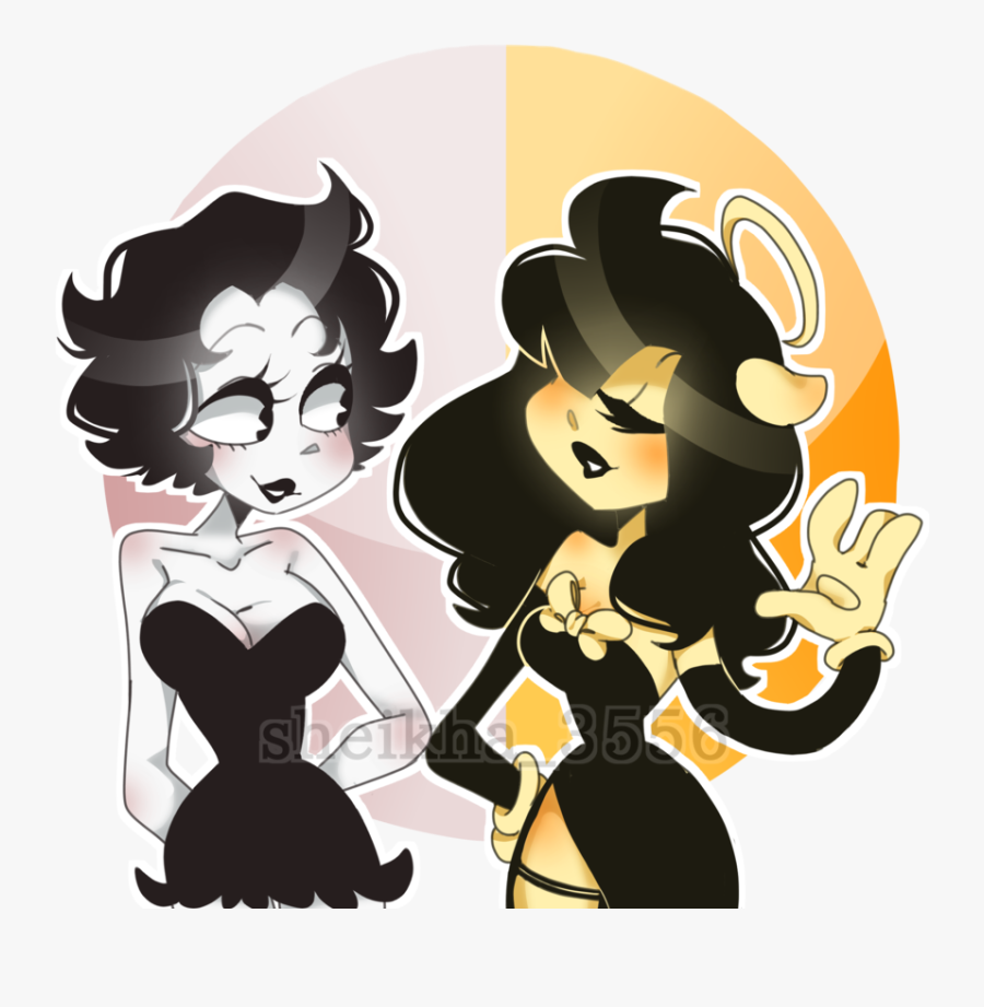 Alice Angel And Betty Boop- - Betty Boop X Bendy, Transparent Clipart