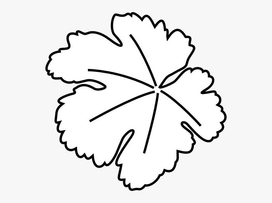 Pot Leaf Font - Black And White Leaf Clipart, Transparent Clipart