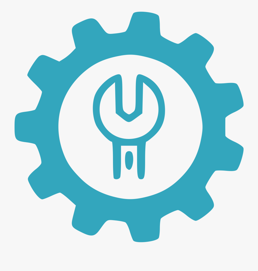 Cliparts For Free Download Gears Clipart Printable - Gear And Wrench Icon, Transparent Clipart