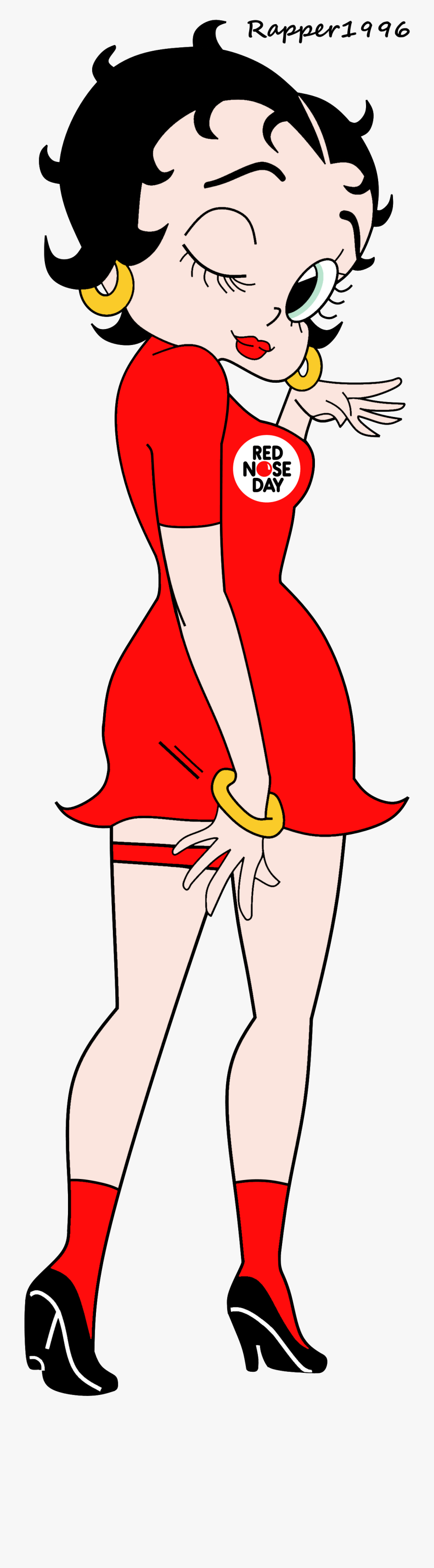 Betty Boop Anime Comic Relief Render By Rapper1996 - Girl Funny Cartoon, Transparent Clipart