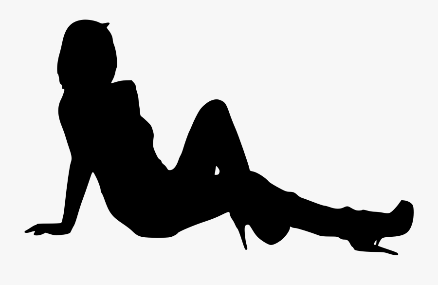 30 Woman Silhouettes - Girl Silhouette Sitting Transparent, Transparent Clipart