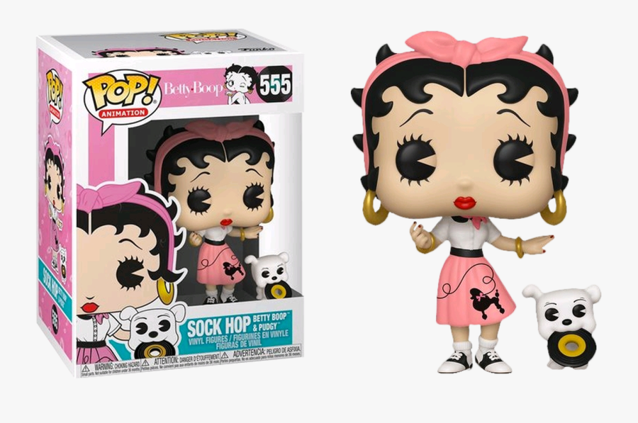 Betty Boop Sock Hop With Pudgy Pop Vinyl Figure - Betty Boop Sock Hop, Transparent Clipart