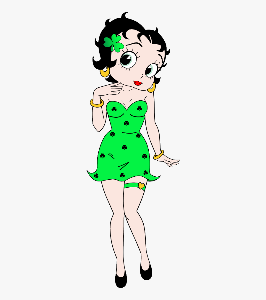 #mq #green #girl #betty #bettyboop - Sexy Betty Boop Clipart, Transparent Clipart