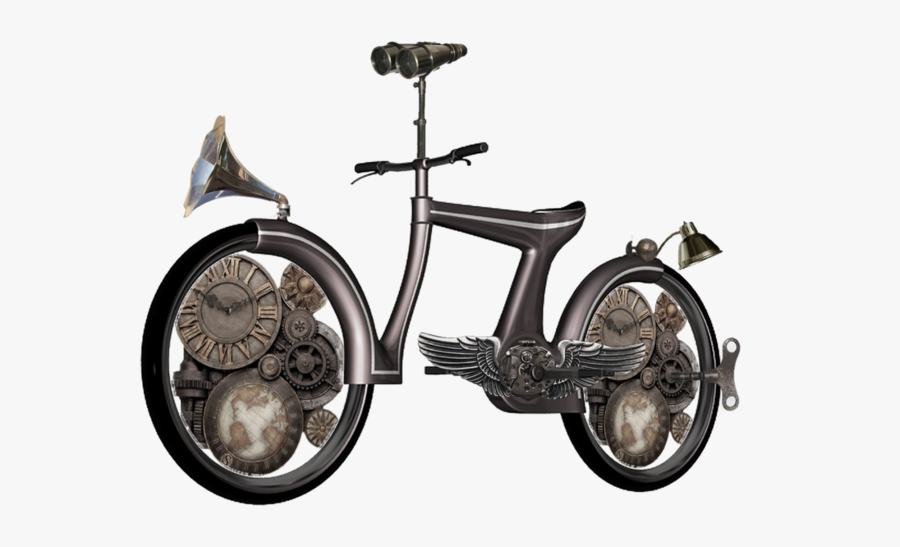 Steampunk Clip Art - Bicycle, Transparent Clipart