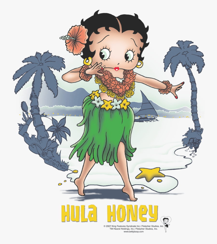 Betty Boop Hula, Transparent Clipart