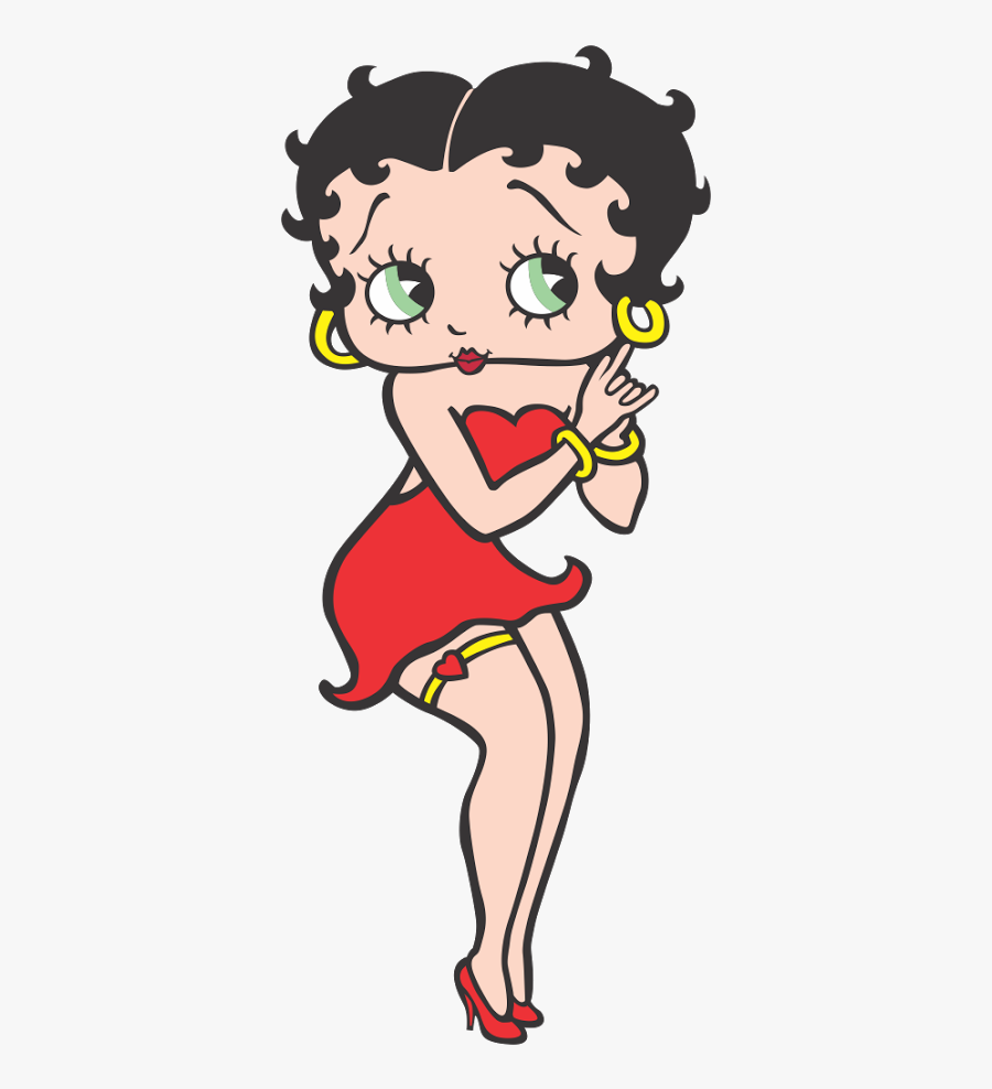 Betty Boop Sticker, Transparent Clipart