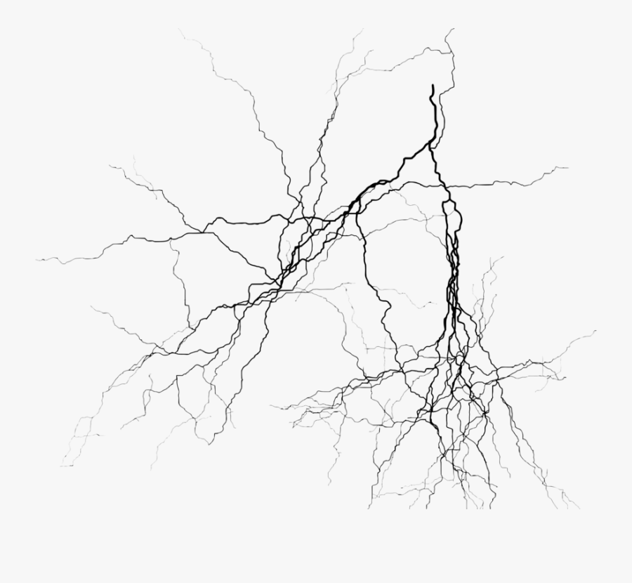 Line Black Text Messaging - Lightning Strike Drawing Png, Transparent Clipart