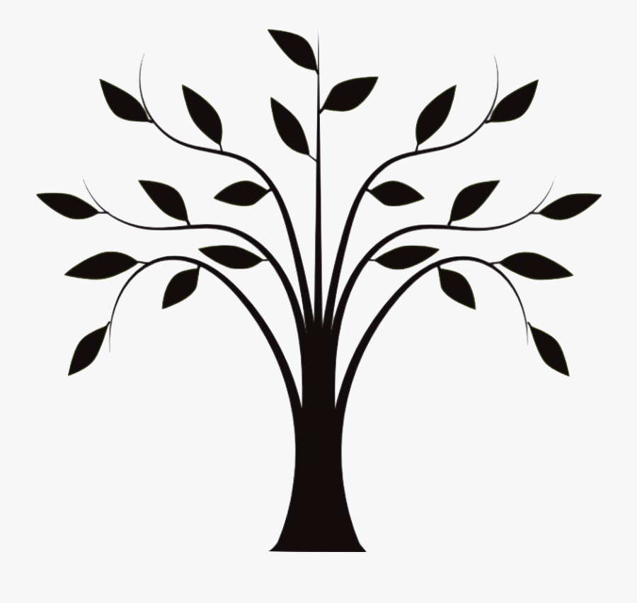 Clip Art Trunk Clip Drawing Art - Tree Clipart Png Black And White, Transparent Clipart