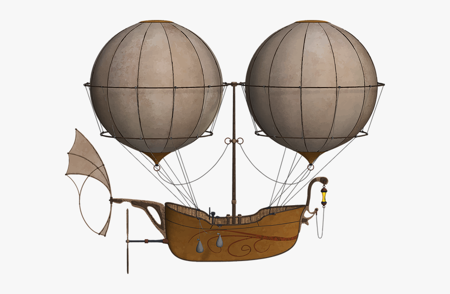 Transparent Air Transportation Clipart - Vintage Air Balloon Clipart, Transparent Clipart