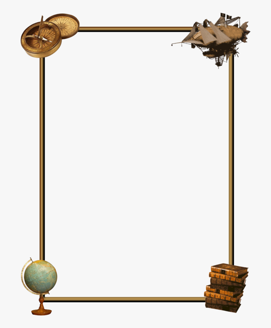 Transparent Png Steampunk Border, Transparent Clipart