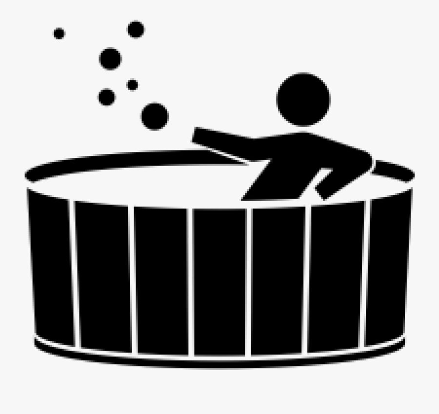 Jacuzzi / Spa - Hot Tub Clip Art Black And White , Free Transparent Clipart  - ClipartKey