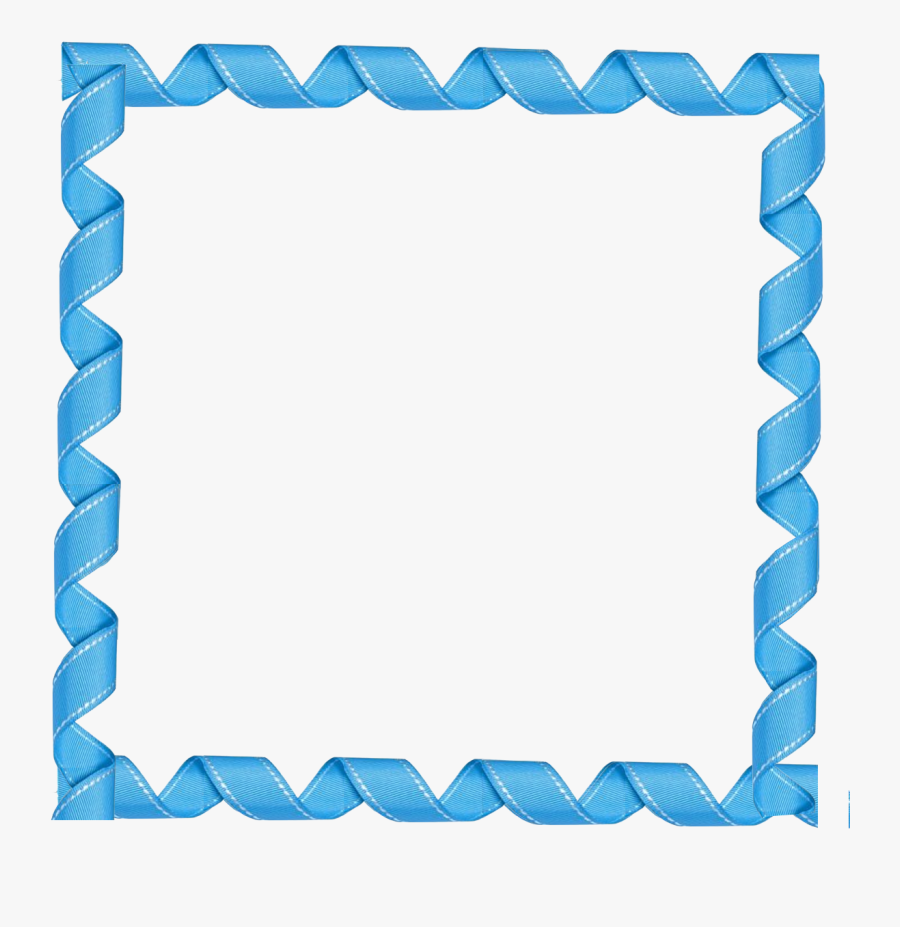 Blue Ribbon Borders And Frames - Blue Frame Transparent Background, Transparent Clipart