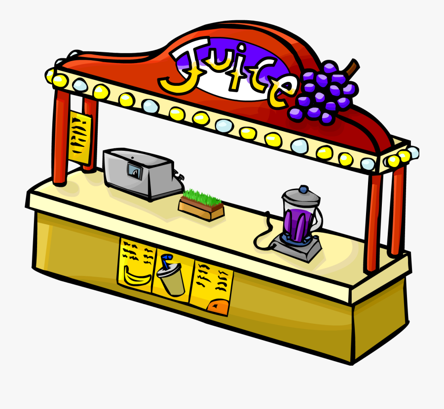 Juice Clipart Lemonade Stand - Club Penguin Forest, Transparent Clipart
