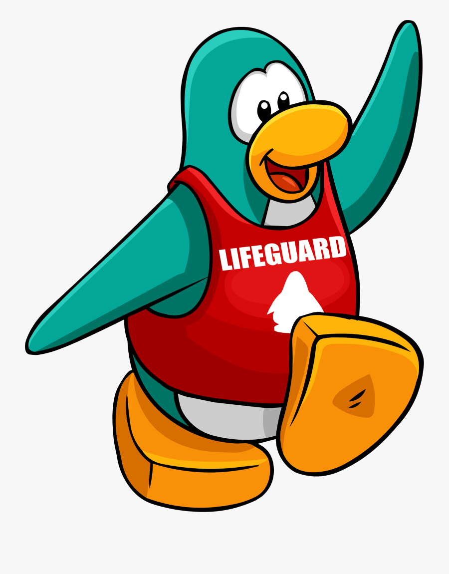 Penguin Style Jan 2012 - Club Penguin Lifeguard Clip Art Png, Transparent Clipart