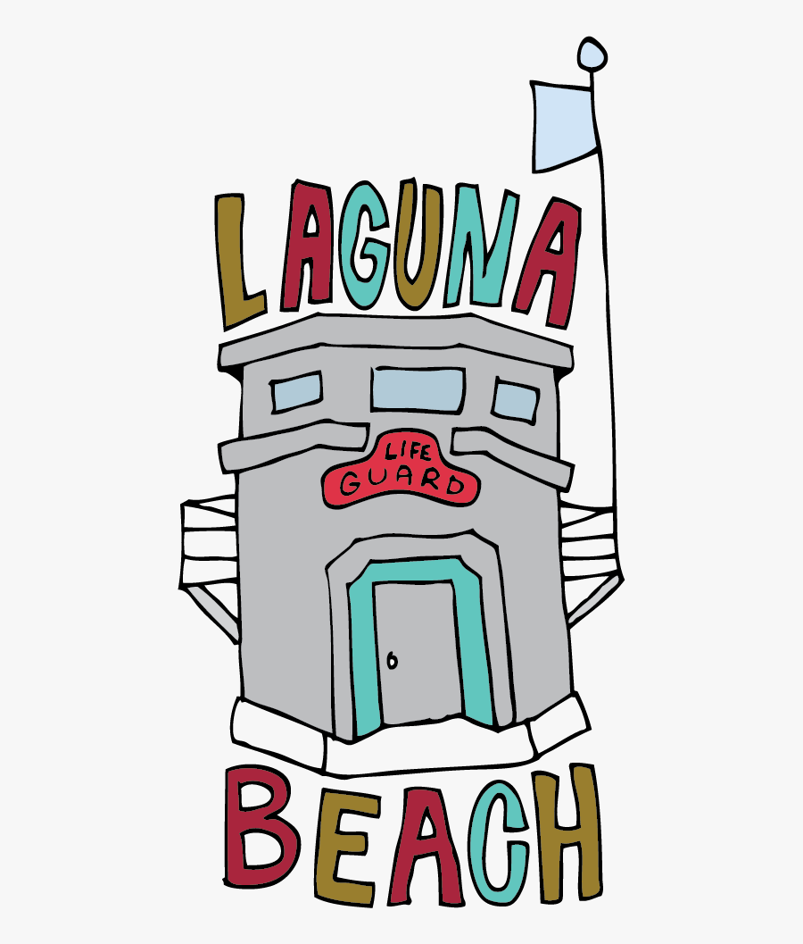 Laguna Beach Lifeguard Tower, Transparent Clipart