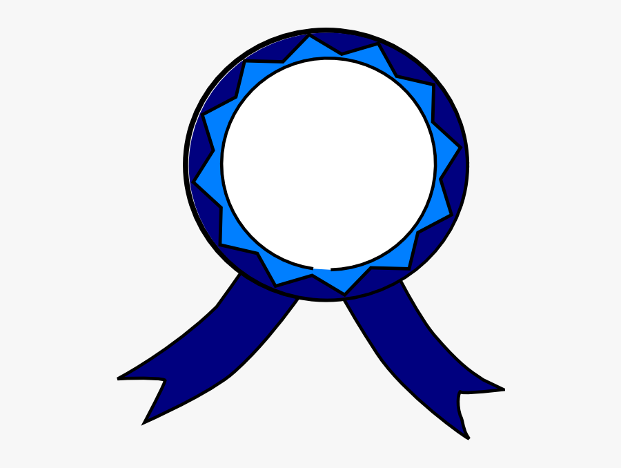 Blue And White Medal, Transparent Clipart