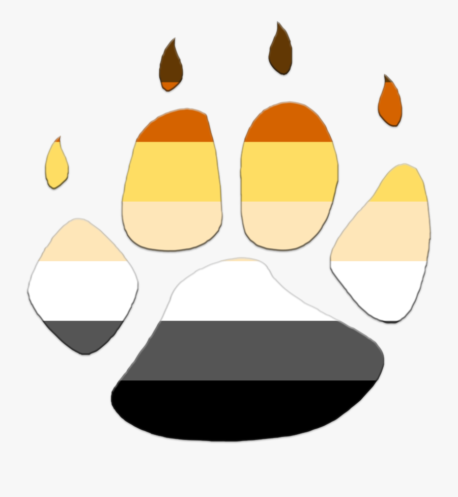 Celebrate Gay Bear Pride With This Cute Paw Print Items - Gay Bear Pride Logo, Transparent Clipart