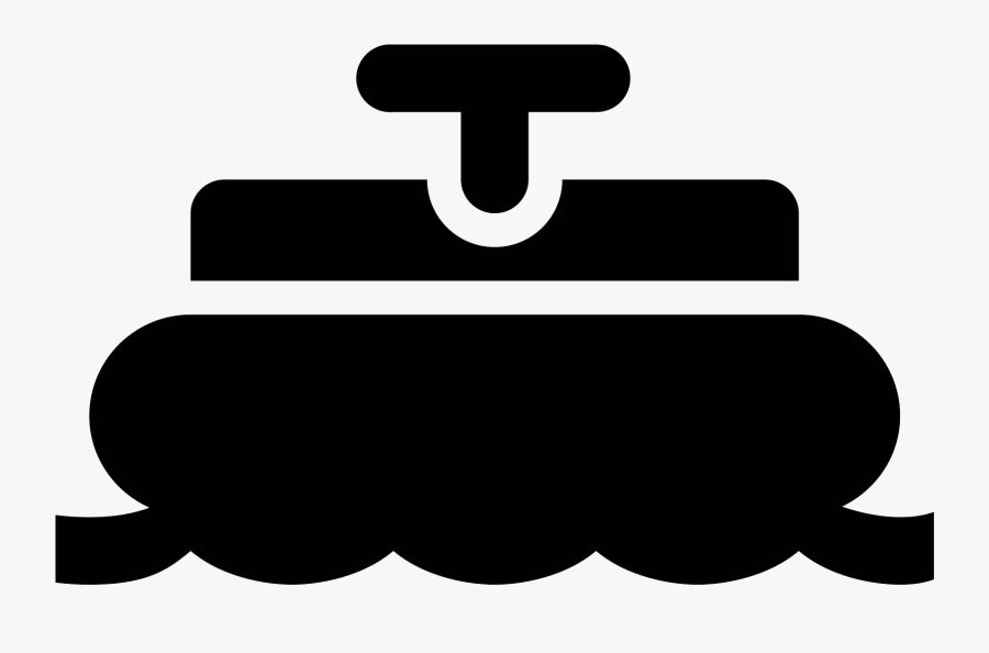 This Icon Depicts A Boat Floating In Water Clipart, Transparent Clipart