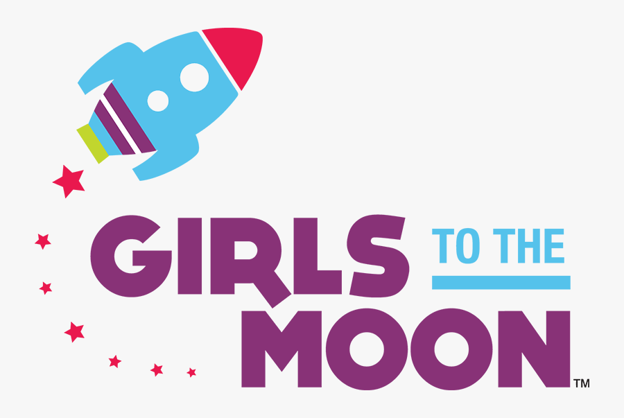 Girls To The Moon Campference For Girls Coming Up - Basureros, Transparent Clipart