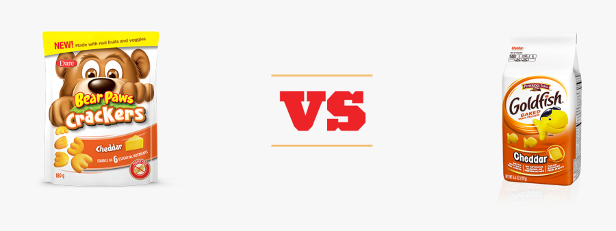 Transparent Goldfish Cracker Clipart - Bear Paw Gold Fish, Transparent Clipart