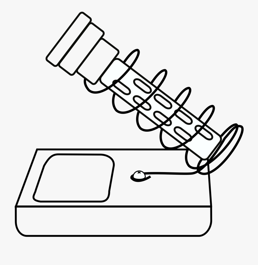 Tool Soldering Iron Stand Drawing Coloring Clip Arts - Soldering Tool Stand Drawing, Transparent Clipart