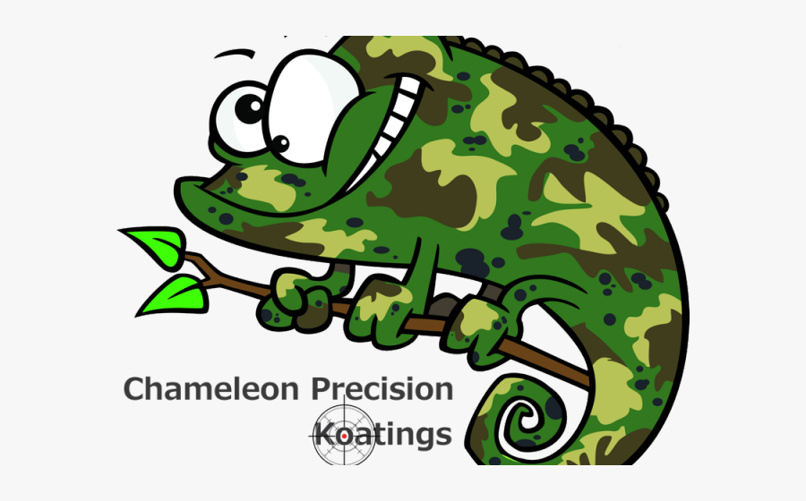 Camouflage Clipart Reptile - Camouflage Chameleon Cartoon, Transparent Clipart