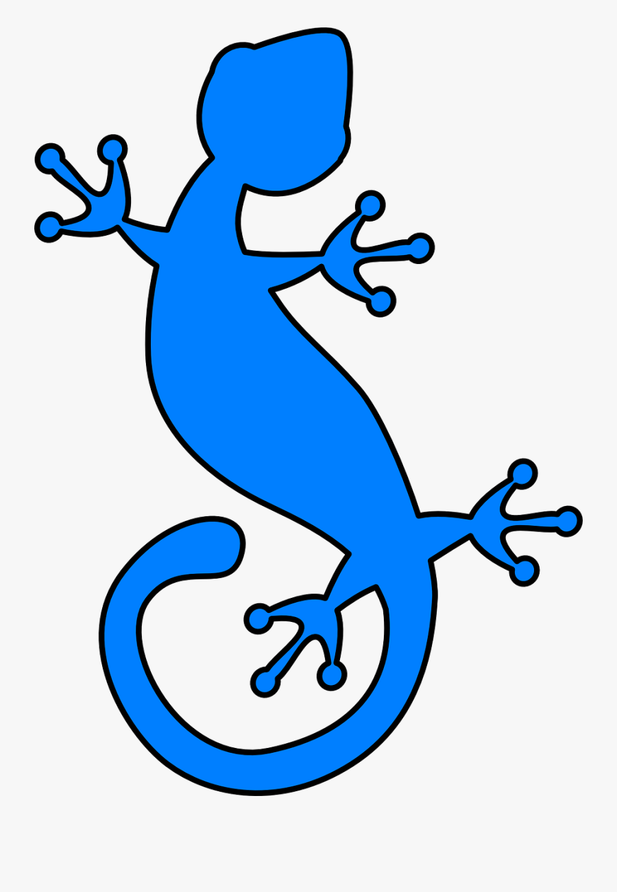 Lizard Clipart Black, Transparent Clipart