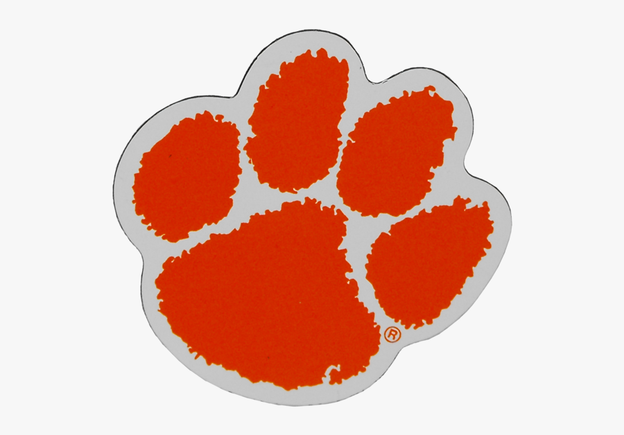 Clemson Tiger Paw Magnet - Columbus State Cc Cougars, Transparent Clipart