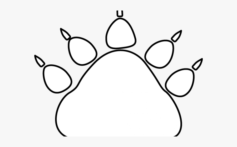 Transparent White Tiger Clipart - Paw, Transparent Clipart