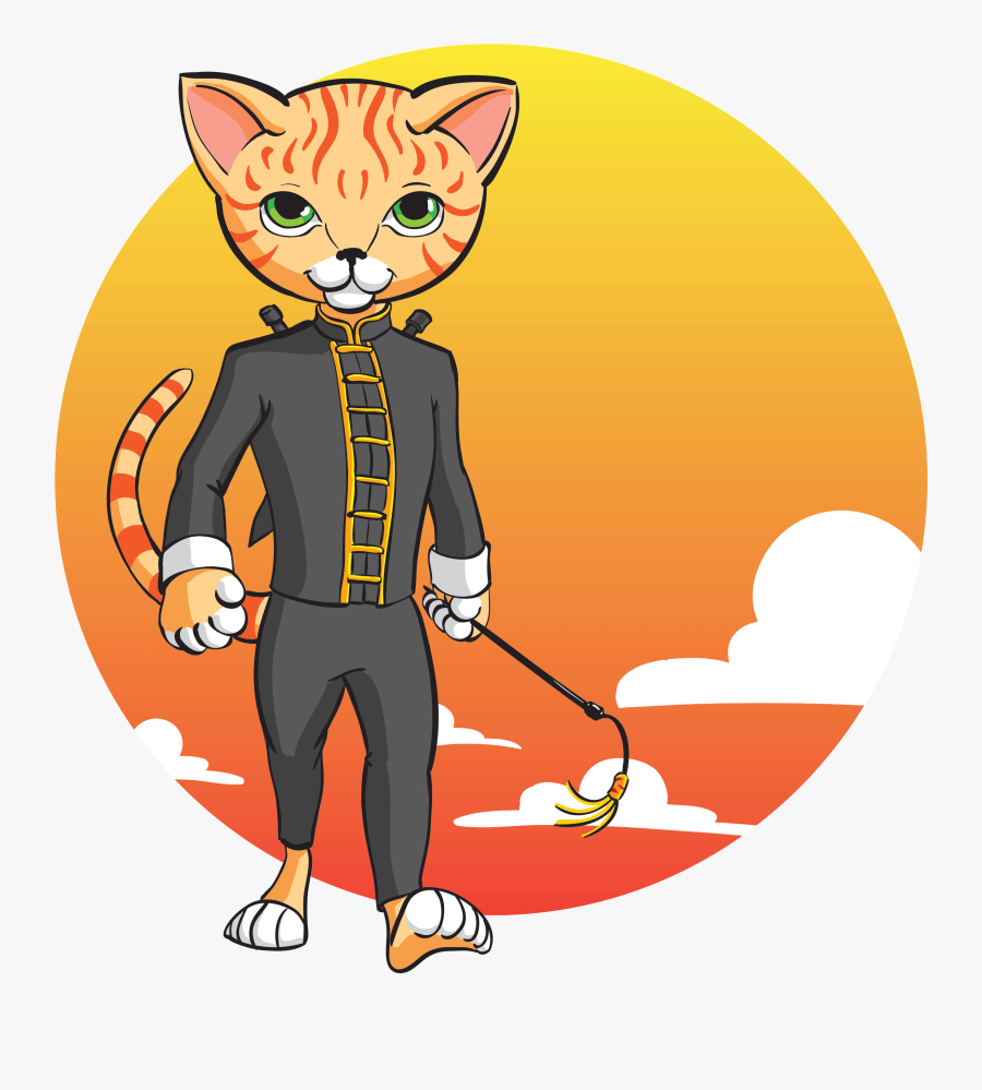 Tiger Paw Pose Sun And Clouds - Cartoon, Transparent Clipart