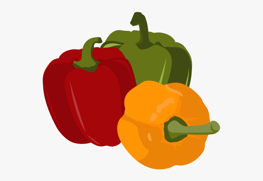 Peppers Clipart Pepper Spanish - Red Bell Pepper, Transparent Clipart