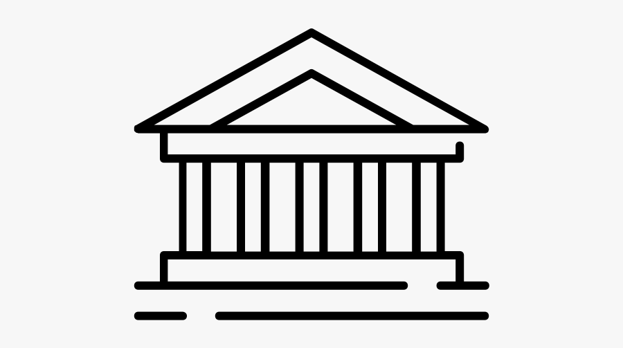 Courthouse Rubber Stamp Stampmore - Banks Clipart, Transparent Clipart