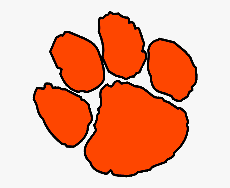 Clemson Tiger Paw Clipart - Clip Art Clemson Tiger Paw, Transparent Clipart