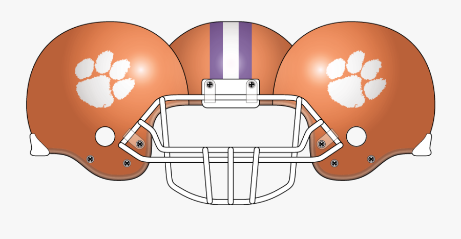 Clemson Orange Helmet Clemson Tiger Paw Free Transparent