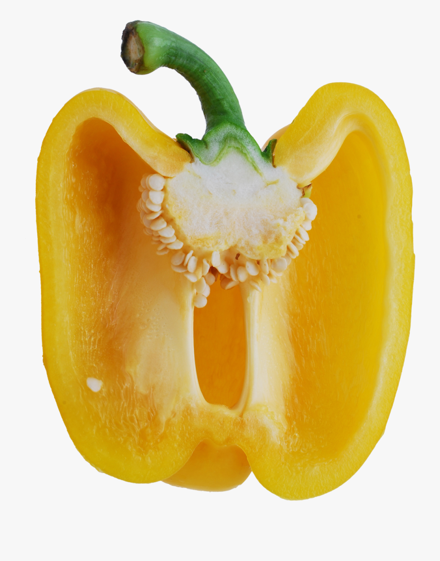 Peppers Clipart Yellow Pepper - Bell Pepper Slice Png, Transparent Clipart